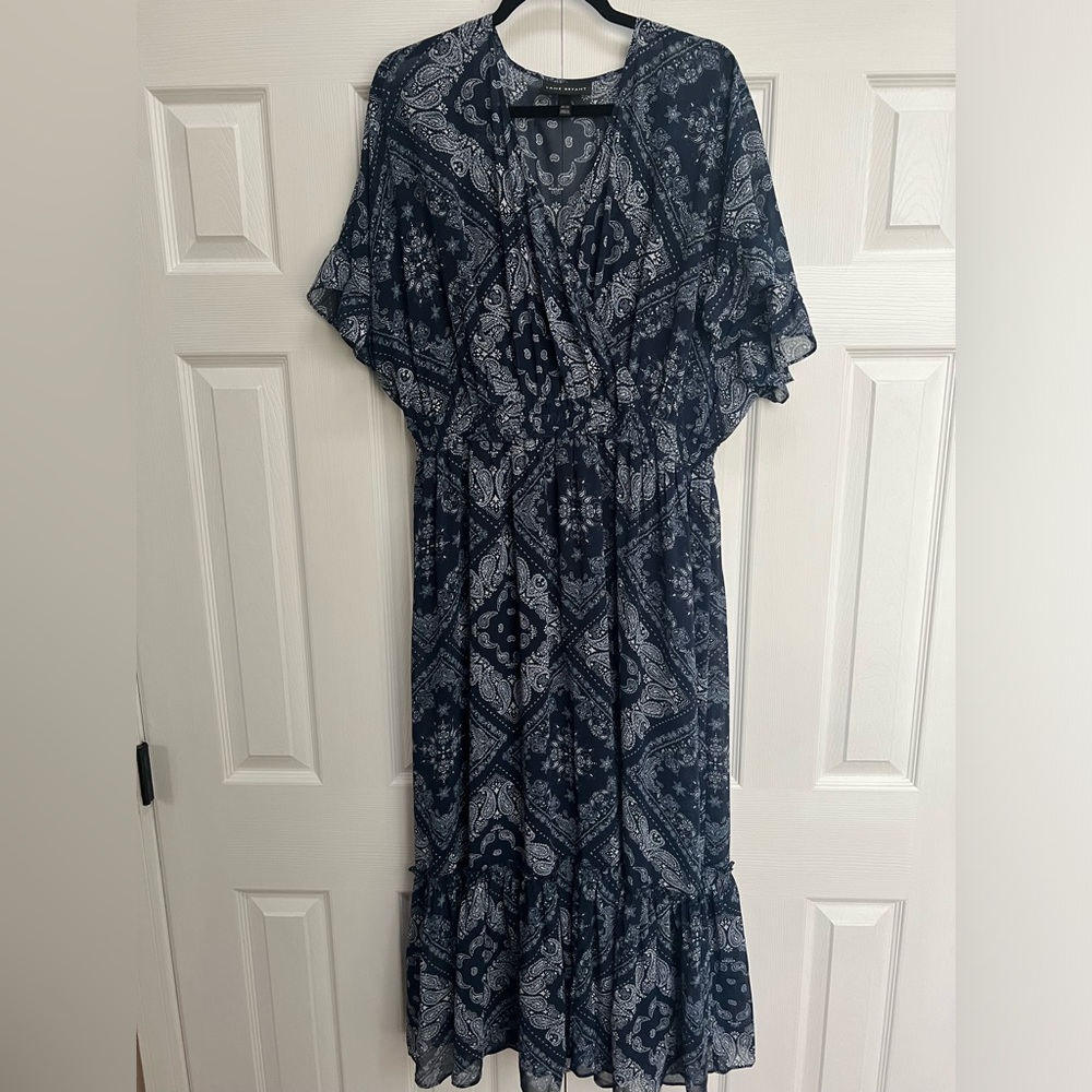 Lane Bryant Bandana Chiffon Maxi Dress - Picture 1 of 7